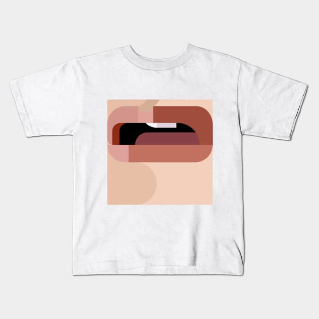 Lips Kids T-Shirt by WalterPfander50